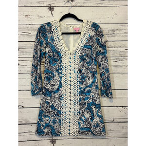 Women's Lilly Pulitzer Dress Blue/White/Navy Size S
